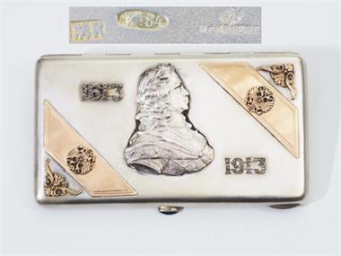 Feines Fabergé Zigarettenetui mit Diamantbesatz.