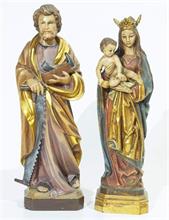 Figurengruppe Maria mit Kind, Heiliger Joseph.