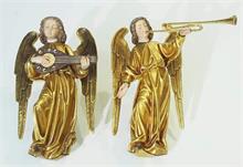 Zwei musiziernde Engel. 