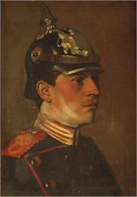Porträt eines württembergischen Soldaten um 1910.