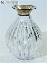 Vase mit Silbermontierung.