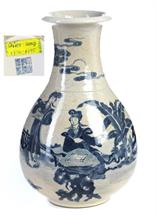 Vase mit Qialong Marke. China.