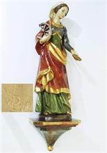 Heilige Katharina mit ihren Attributen.