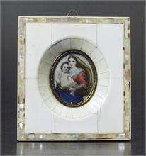 Elfenbein-Miniatur "Sixtinische Madonna".