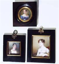 Drei höfische Damenporträts.