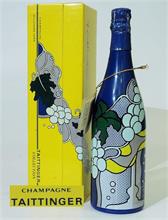 Jahrgangs-Brut-Champagner 1985 Taittinger Collection Roy Lichtenstein.