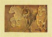 Reliefbild "Pferde im Galopp".