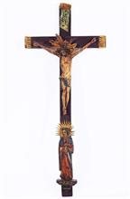 Christus am Kreuz.  Alpenländisch, 19. Jahrhundert.