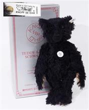 STEIFF Original Teddybär  1912, schwarz 40, Nr. 02874,  Replik von 1992.