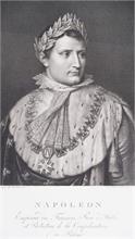 Portrait  Napoleon mit Lorbeerkranz und Hermelinumhang