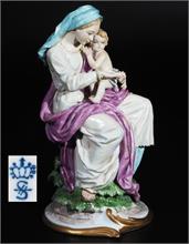 Figurengrppe "Madonna mit dem Christuskind",  SITZENDORFER Porzellanmanufaktur/Thüringen.