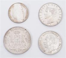 Lot aus 4 Münzen Kaiserreich.