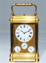 Reiseuhr (Carriage clock), französisch, um 1880.