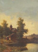 LARSEN ?, , E.   19. Jahrhundert.  Nordische Landschaft.