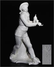 Komödianten-Figur "Pierrot mit Laterne",  NYMPHENBURG, neue Ausformung 21. Jahrhundert.