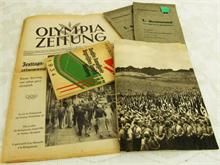Konvolut  Bücher und Hefte. Olympia  1934 - 1936. 