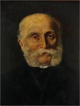 Herrenporträt im altmeisterlichen Stil.  um 1880