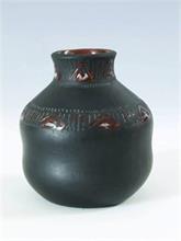 Keramik-Vase. Rußland. Art Déco. 