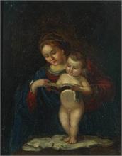 Madonna mit lesendem Kind. Um 1820/30.
