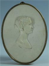 Porträt-Platte.   2.Hl. 19. Jahrhundert. 