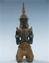 Knieender  Buddha. Thailand nach 1900. 