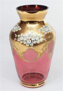 Dekorative Vase, Böhmen, 20. Jahrhundert.