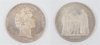 Bayern, Ludwig I. 1825 - 1848, Silber. Geschichtstaler Benediktiner-Lehranstalt 1835