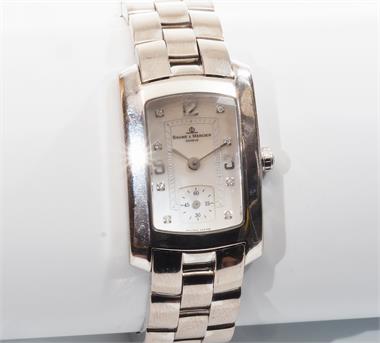 BAUME & MERCIER, Hampton-Lady-Armbanduhr, 750er Weißgold