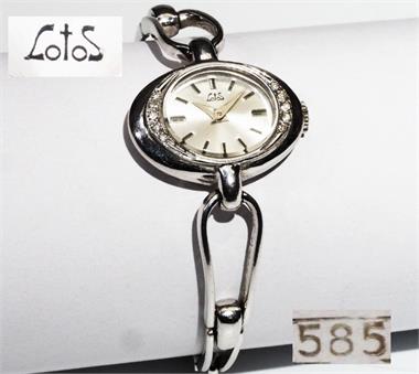 Armbanduhr 585er Weißgold.