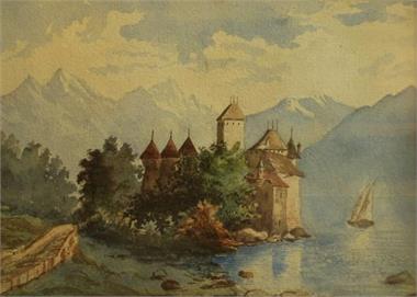 Burg am Gebirgssee. 