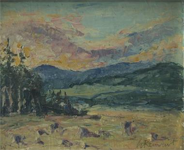 RENWART, Eugen  Franz. 1885 - 1968. Weite Landschaft. 