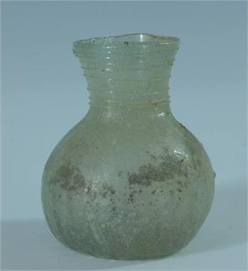 Kugelfläschen. Römisches Glas 1. - 3. Jahrhundert. 