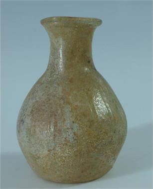 Kugelfläschen. Römisches Glas. 1. 3 . Jahrhundert