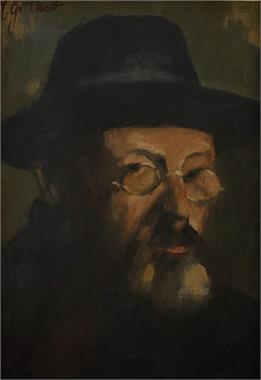 Porträt eines Rabbiners. 